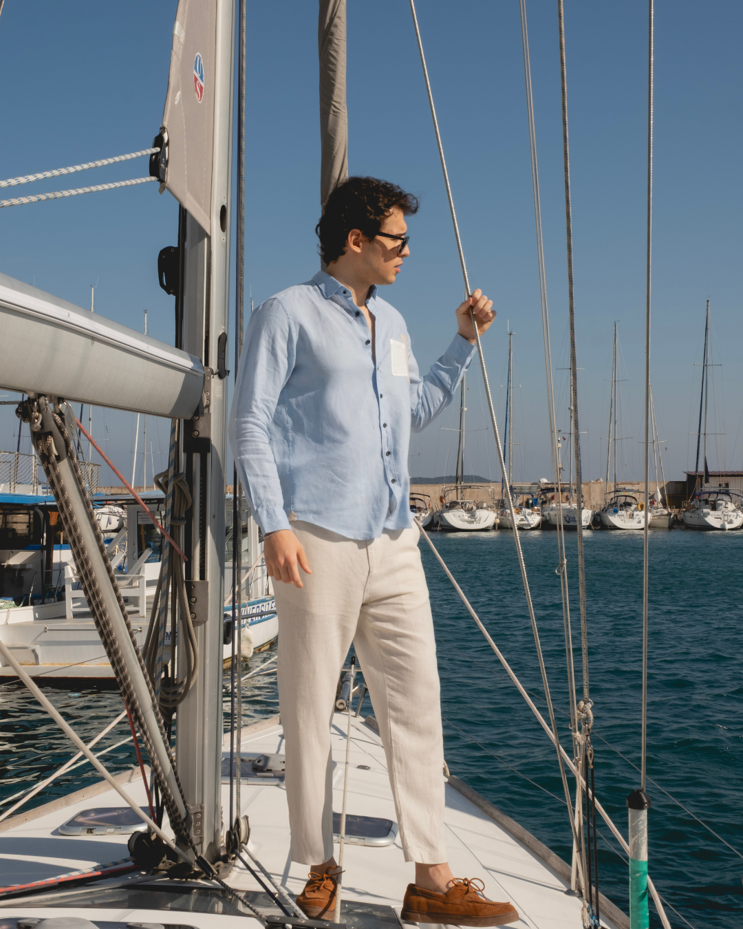 Blue Linen Shirt