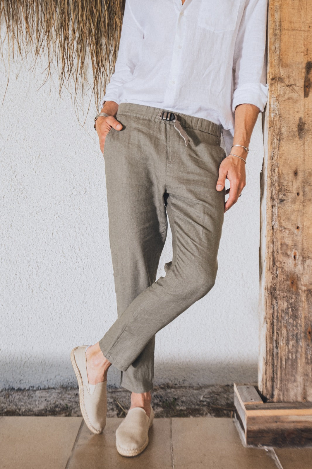 mens linen khaki pants